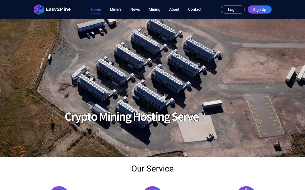 Screenshot of easy2mine.io