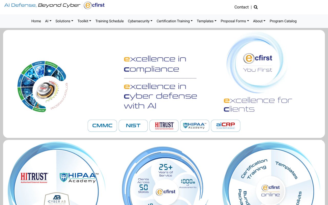 Screenshot of ecfirst.com