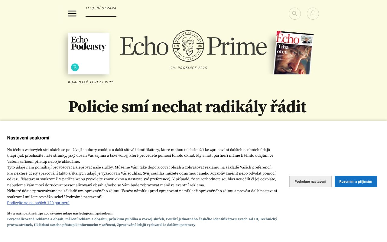 Screenshot of echoprime.cz
