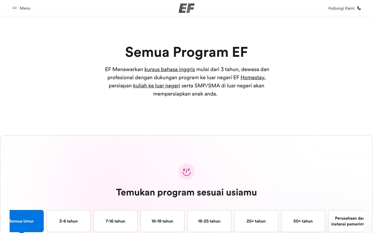 Screenshot of ef.co.id