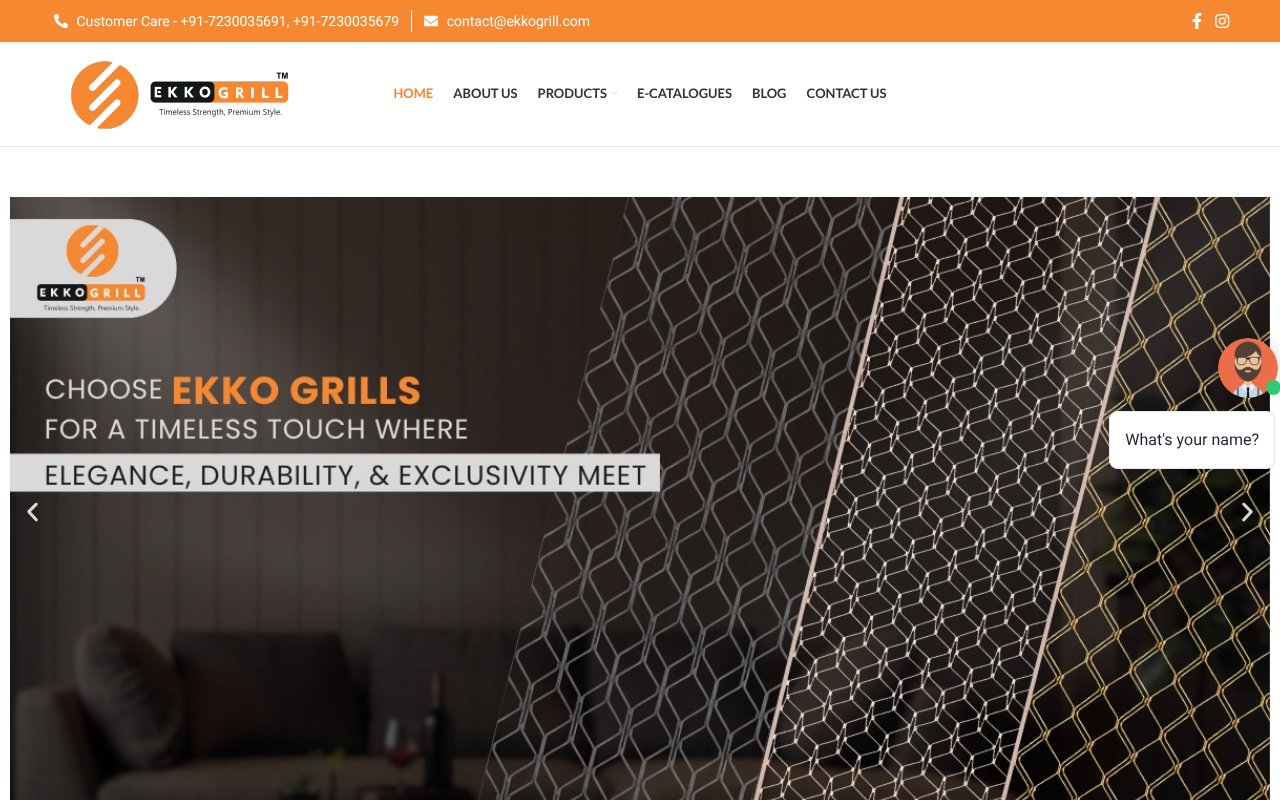 Screenshot of ekkogrill.com