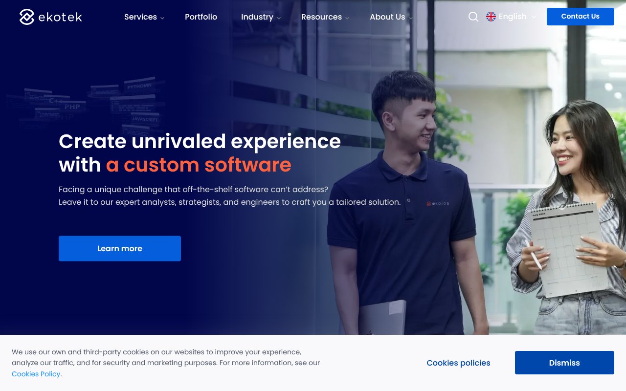 Screenshot of ekoios.vn