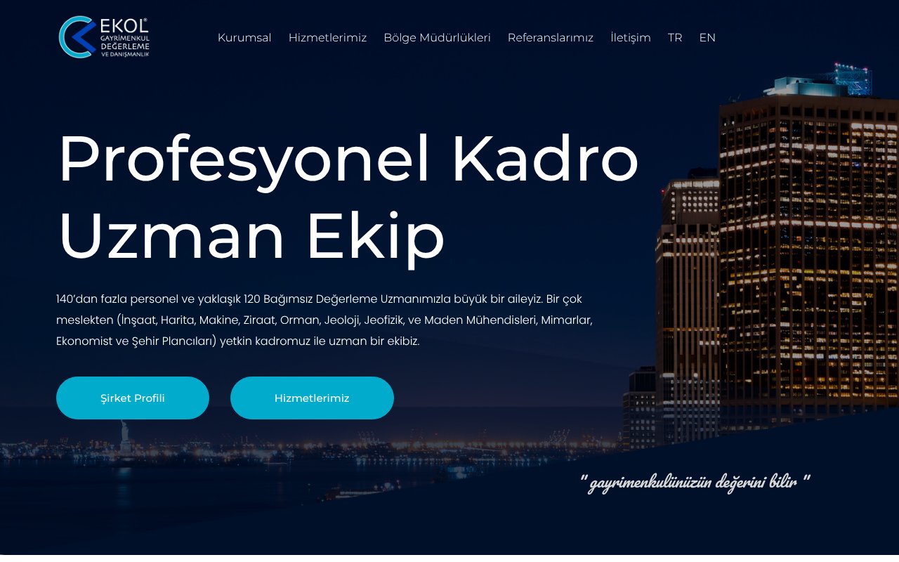 Screenshot of ekolgd.com.tr