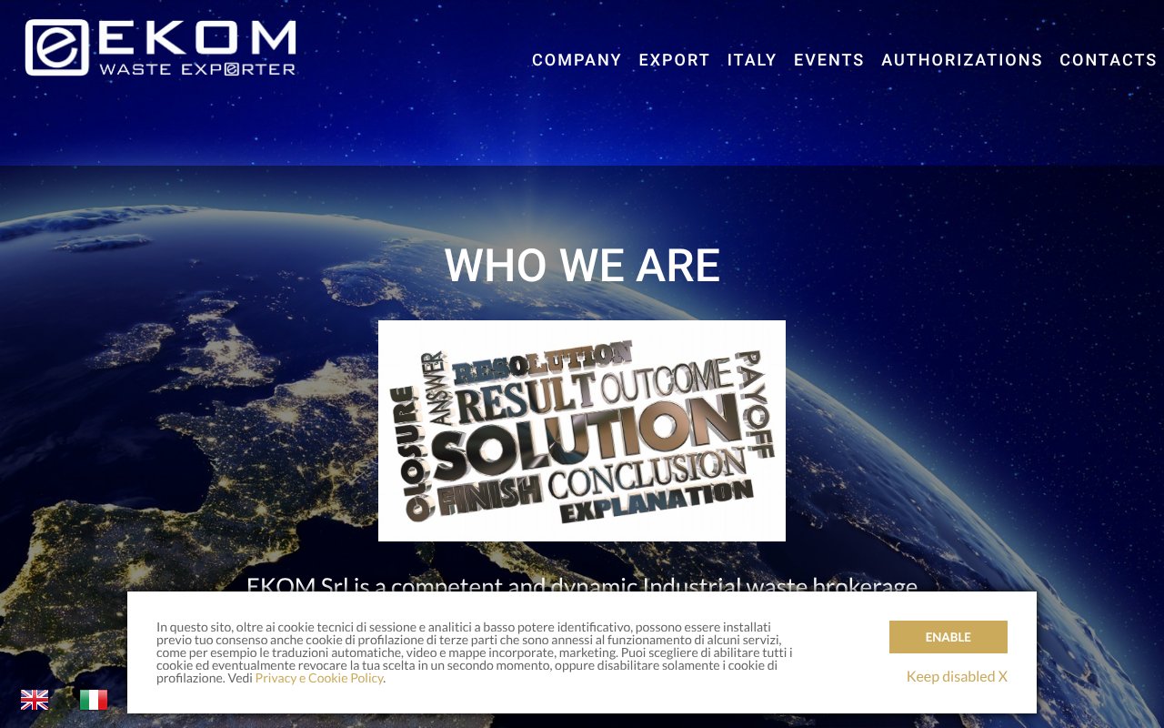 Screenshot of ekom.me