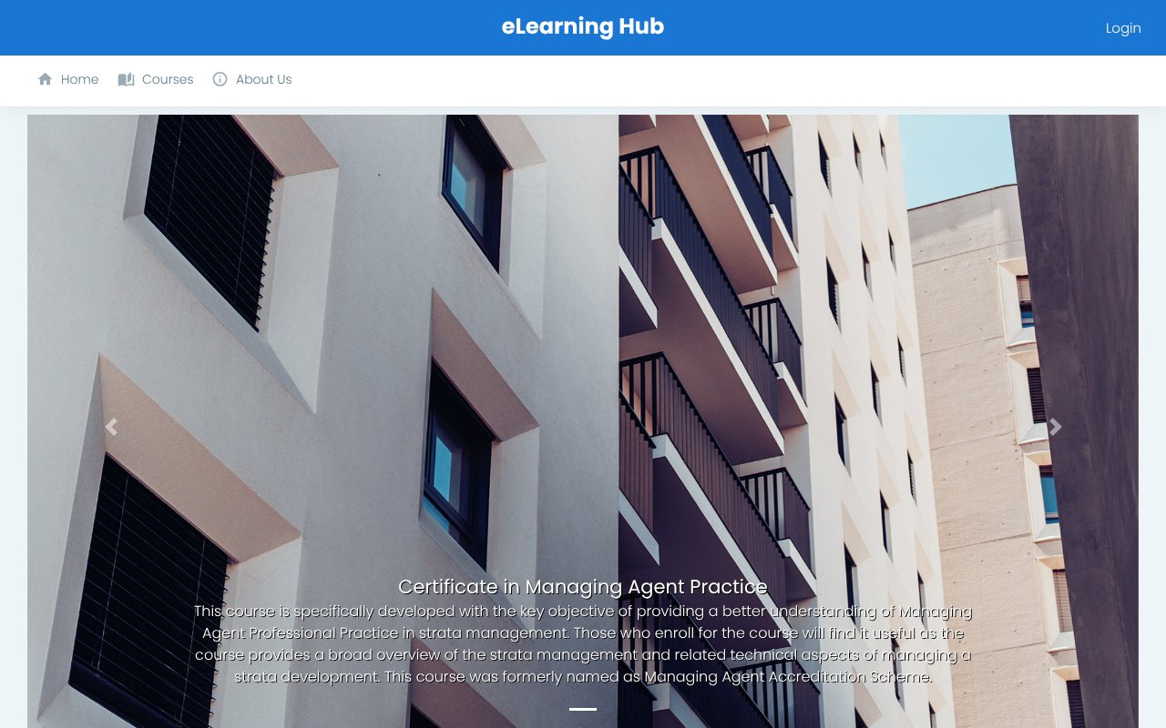 Screenshot of elearninghub.sg