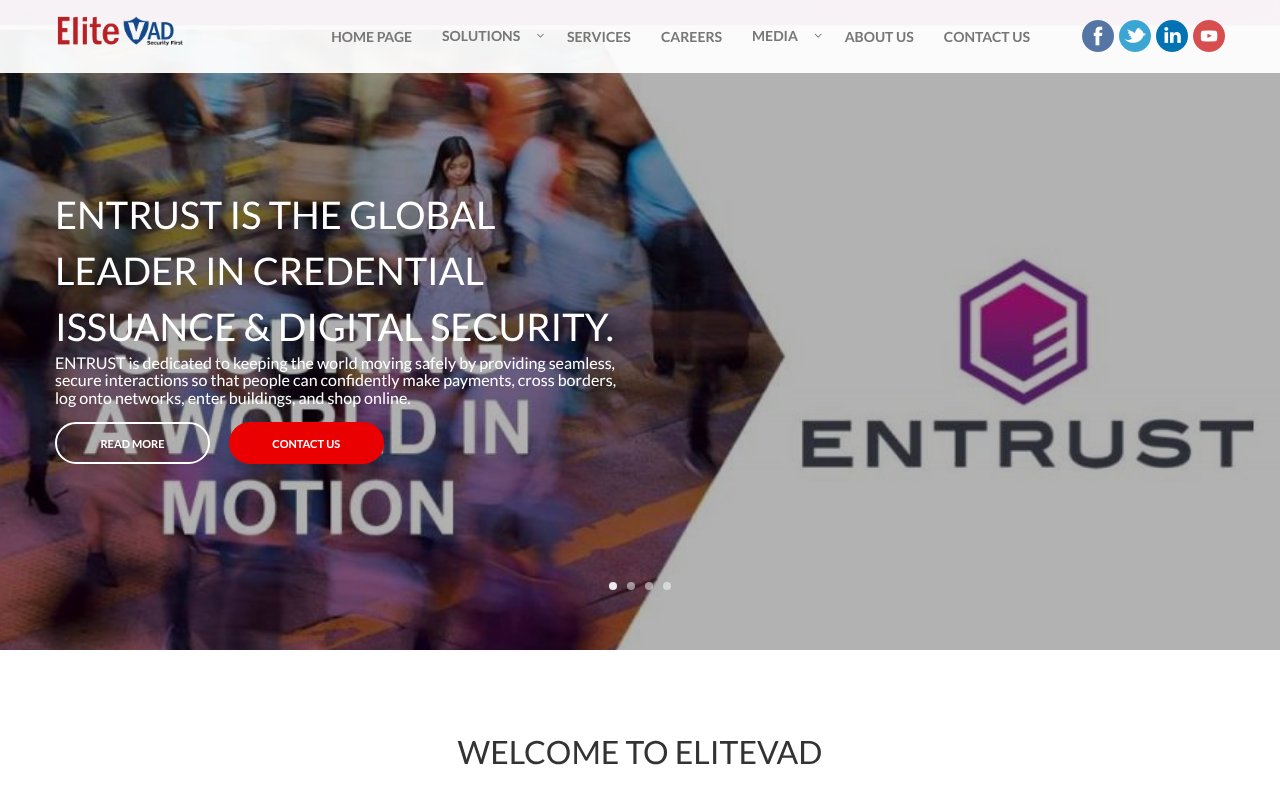 Screenshot of elitevad.com