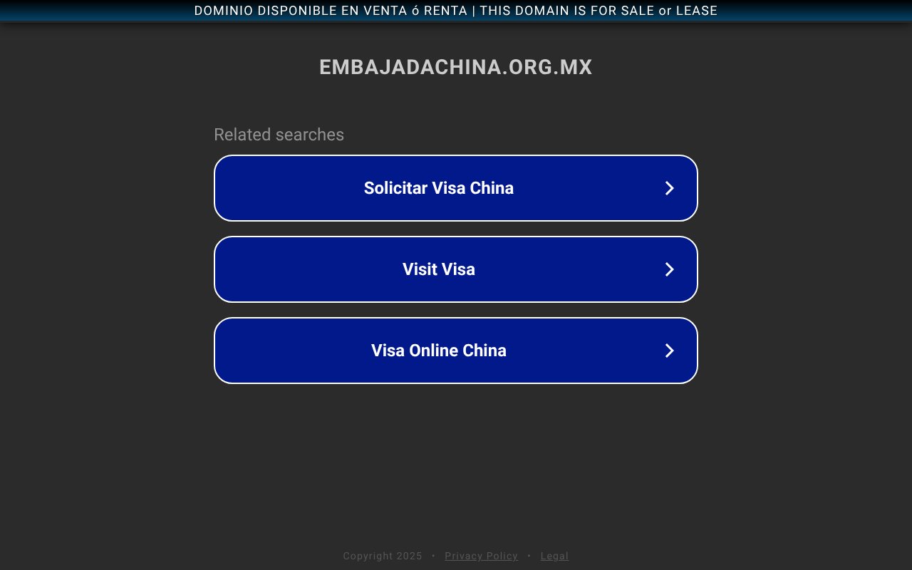 Screenshot of embajadachina.org.mx