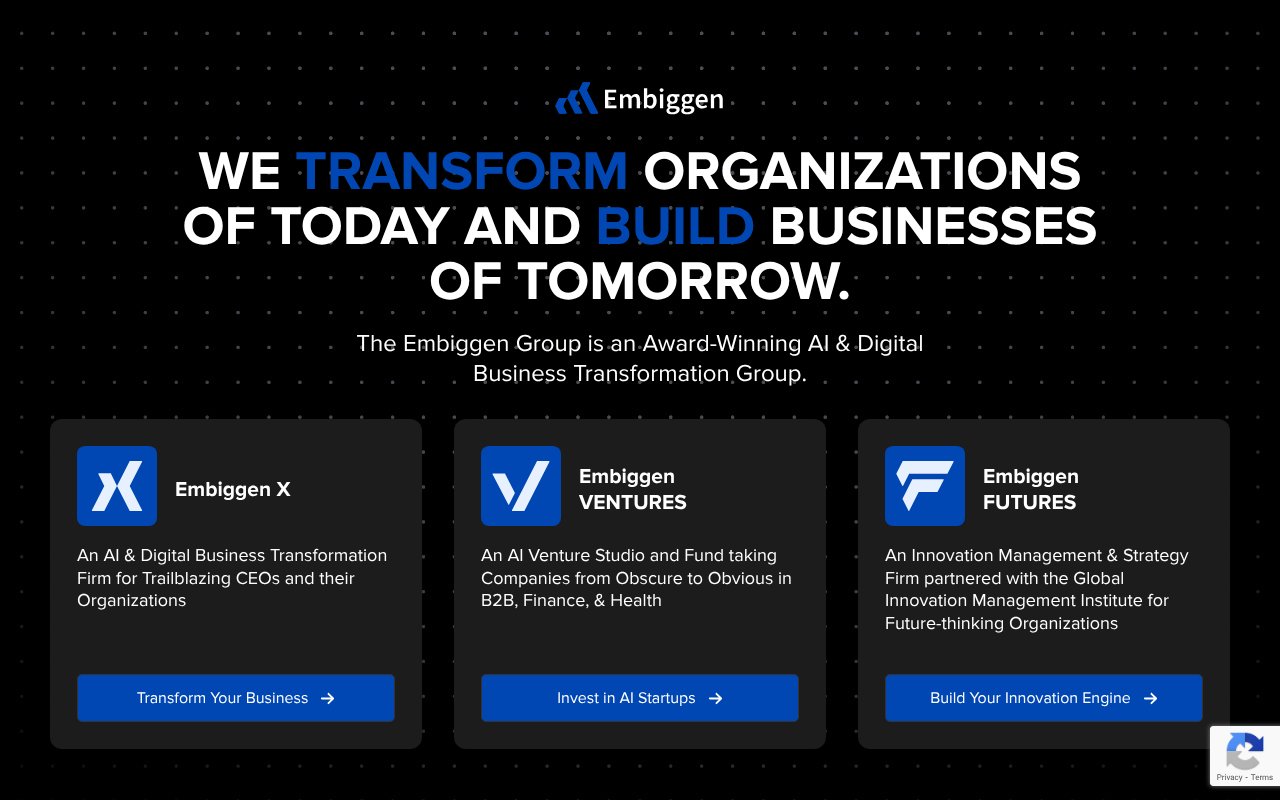 Screenshot of embiggengroup.com
