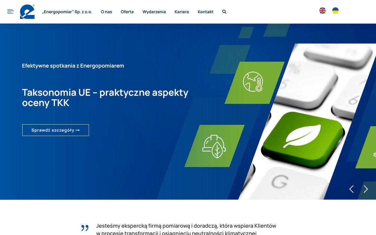 Screenshot of energopomiar.com