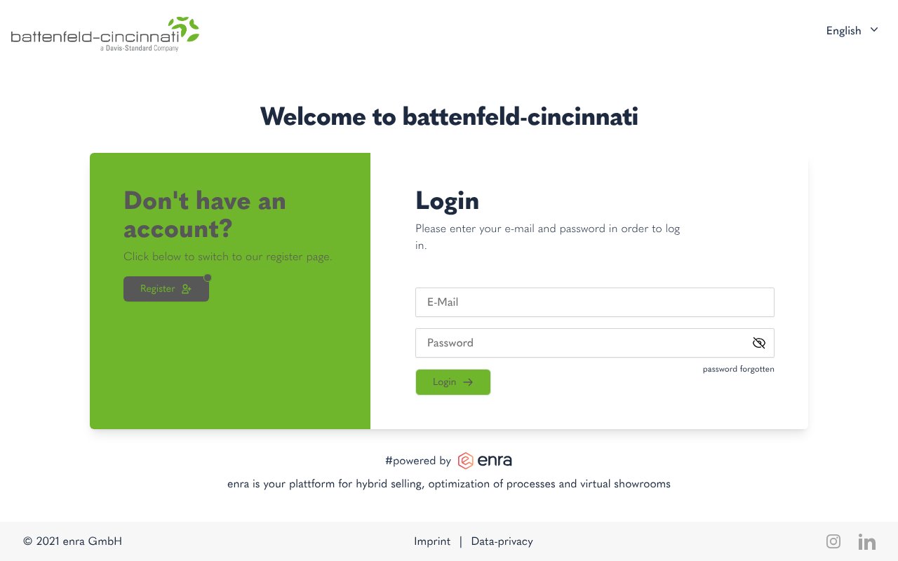 Screenshot of enra.app