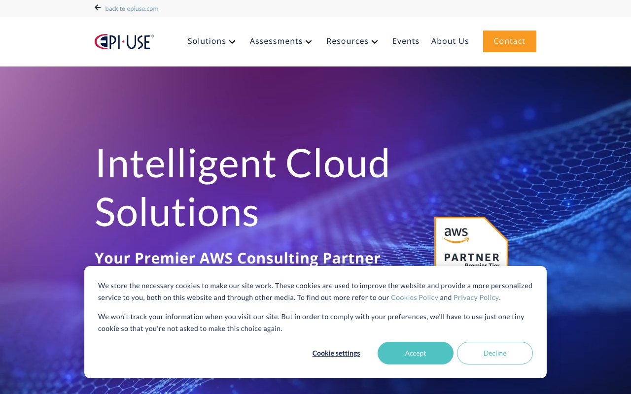 Screenshot of epiuse.com