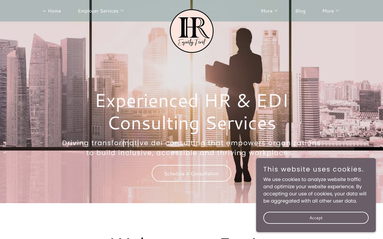 Screenshot of equityfirsthr.com