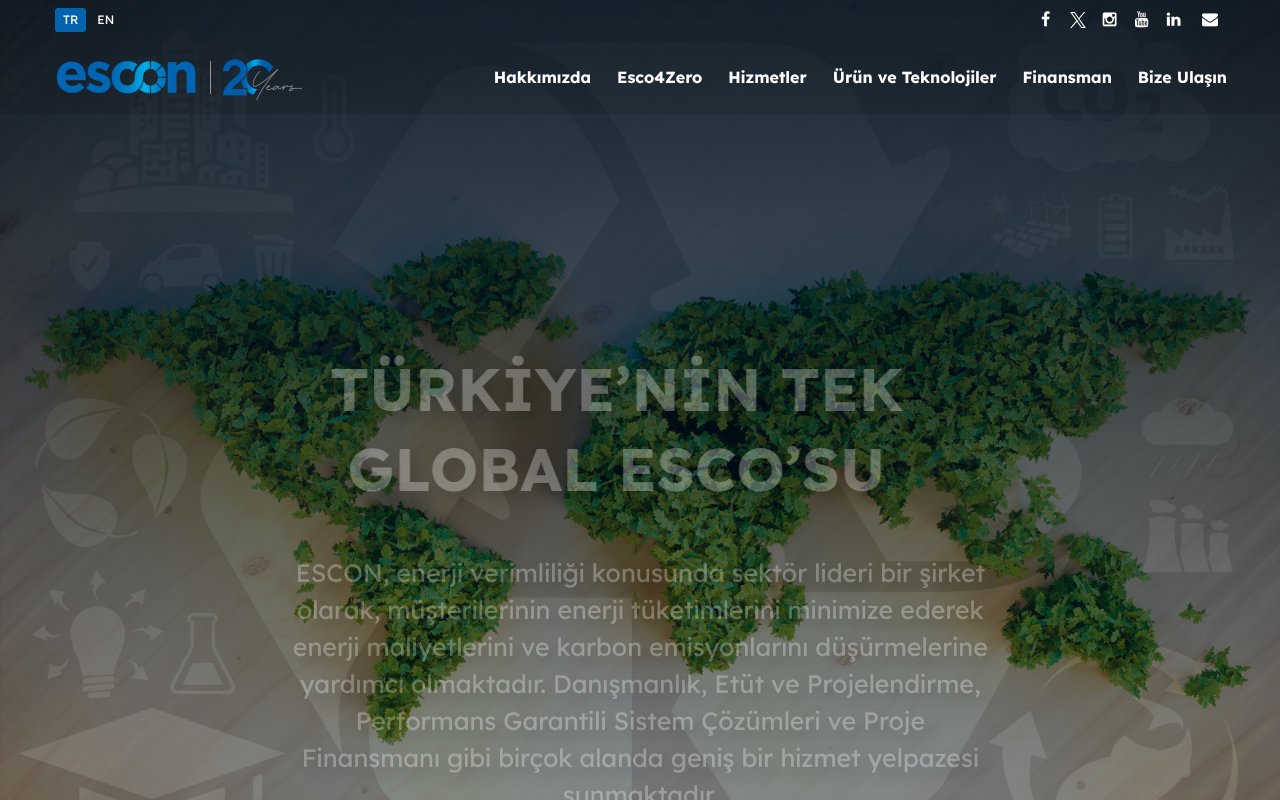 Screenshot of escon.com.tr