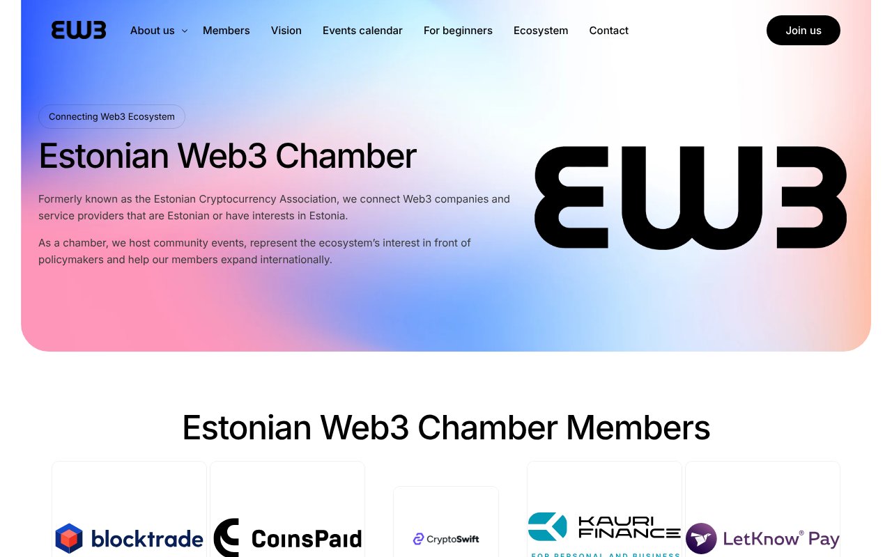 Screenshot of estoniaweb3.com