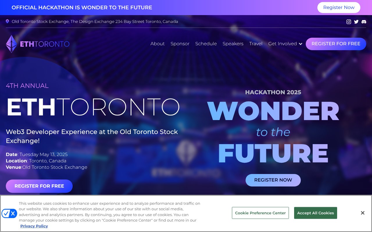 Screenshot of ethtoronto.ca