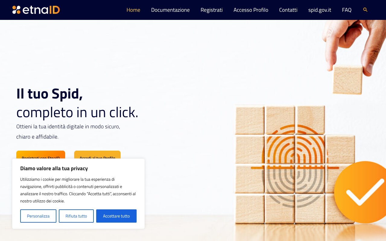 Screenshot of etnaid.it