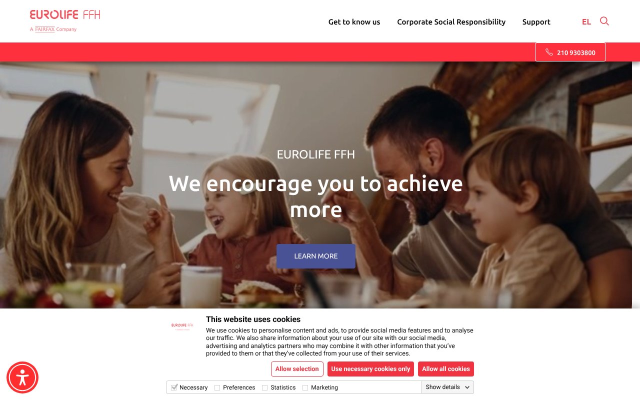 Screenshot of eurolife.gr