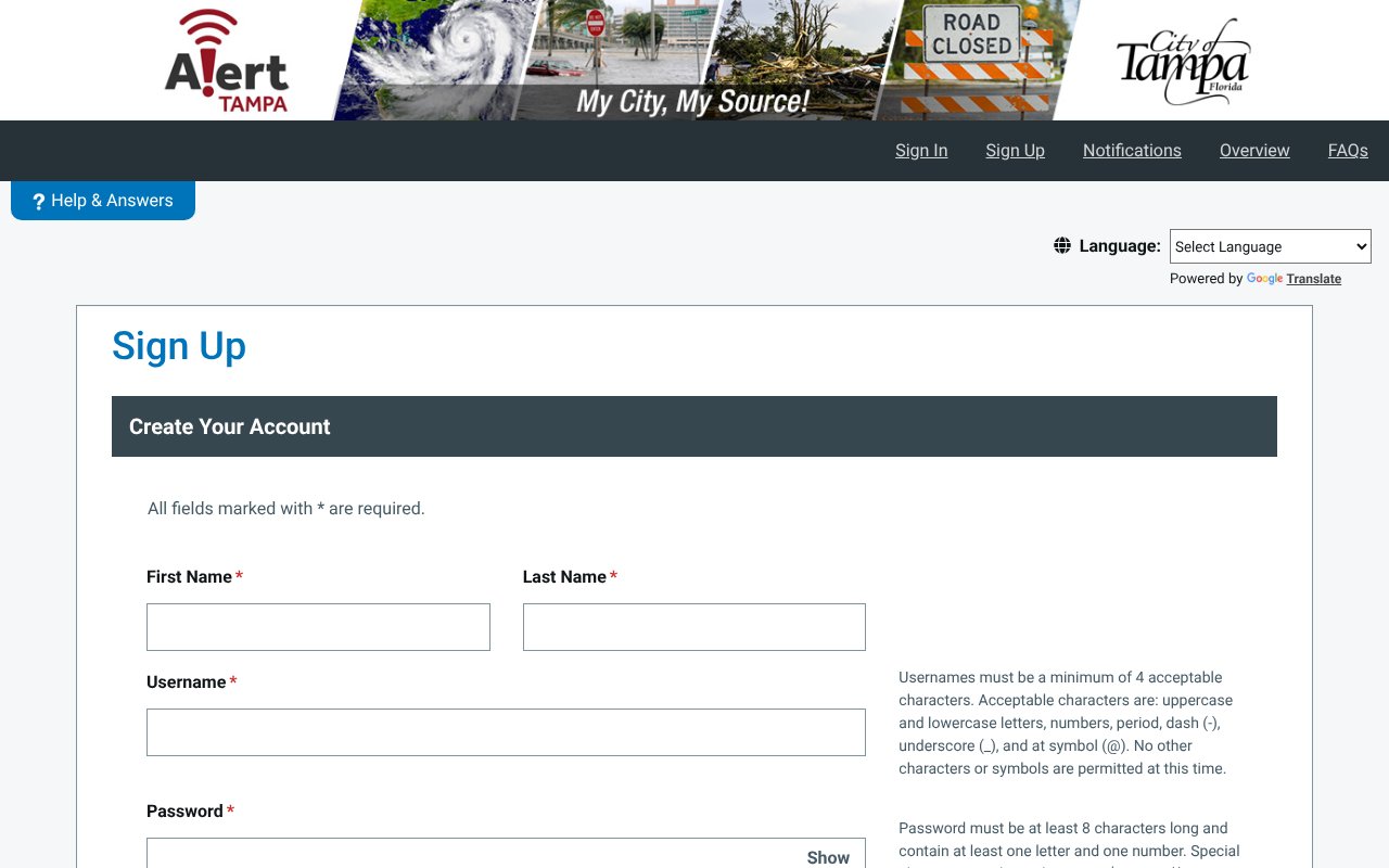 Screenshot of everbridge.net