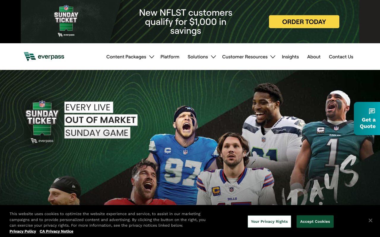 Screenshot of everpass.com