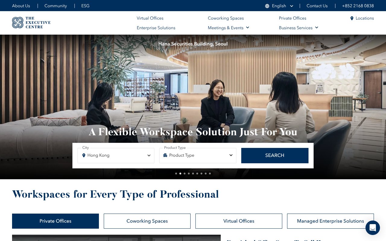 Screenshot of executivecentre.com