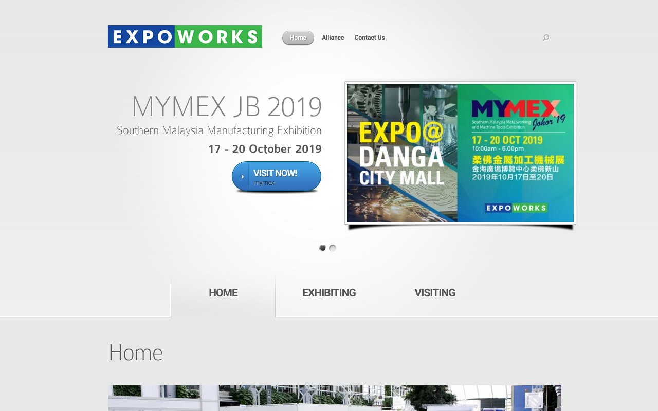 Screenshot of expoworks.com.my