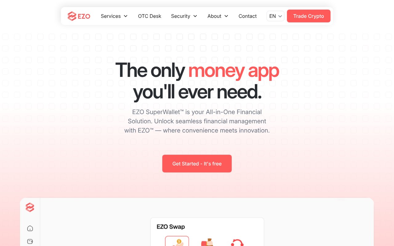 Screenshot of ezo.app