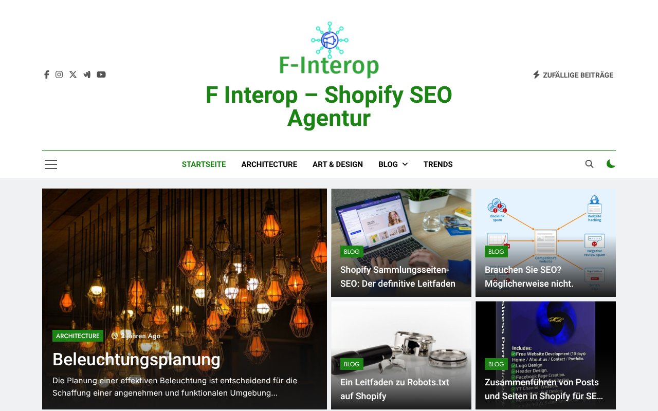 Screenshot of f-interop.eu