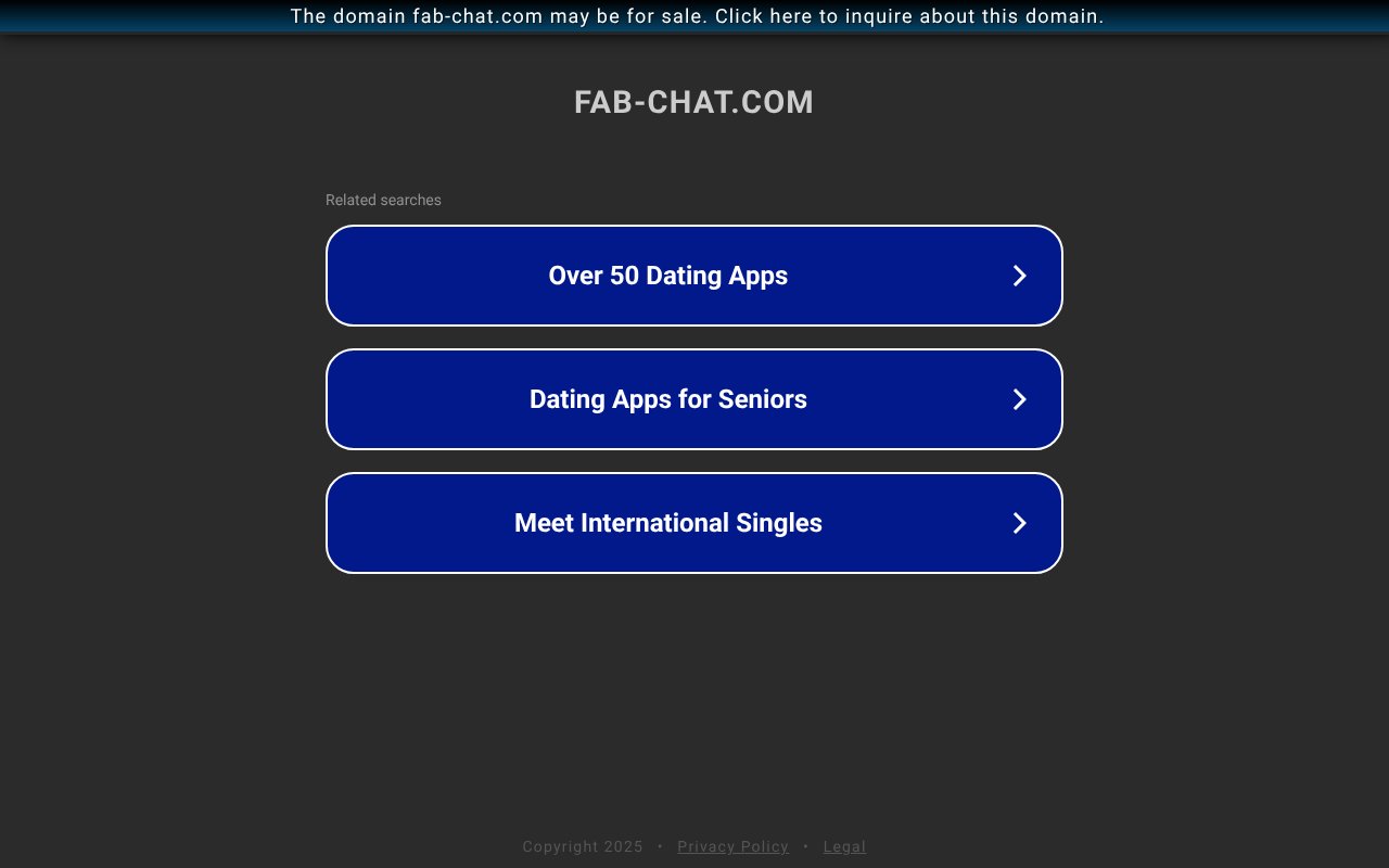Screenshot of fab-chat.com