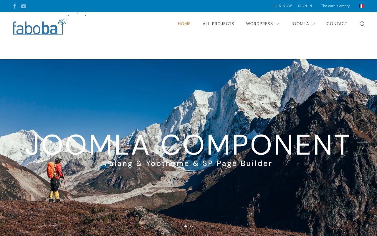 Screenshot of faboba.com