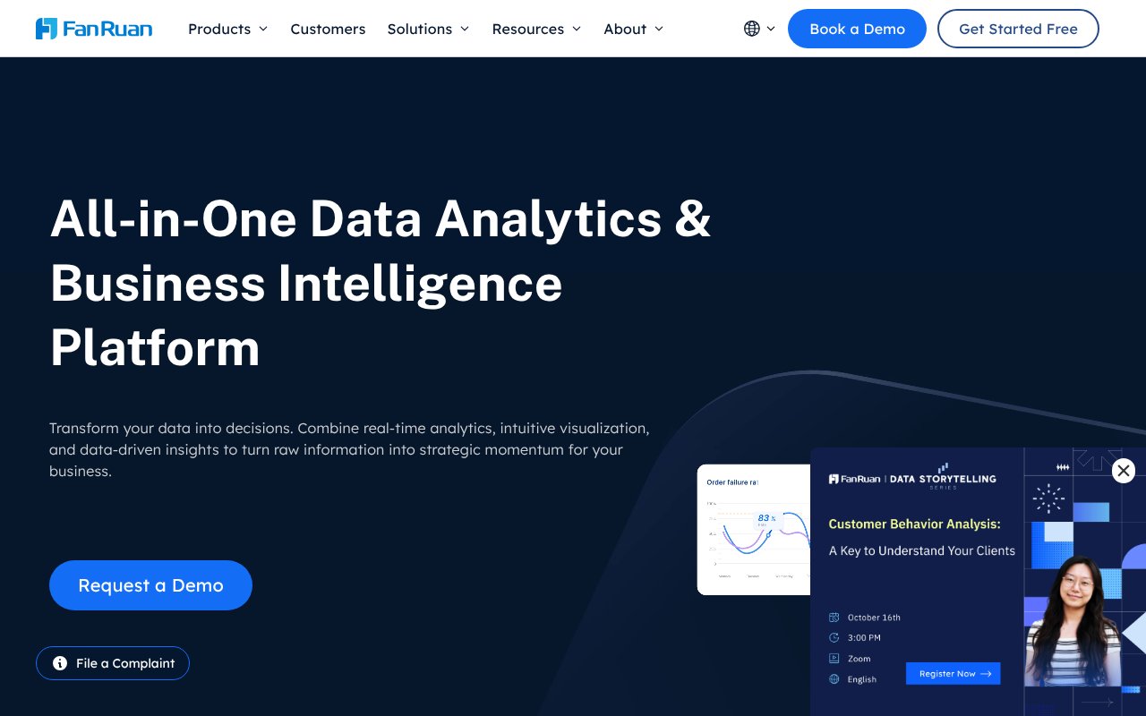 Screenshot of fanruan.com