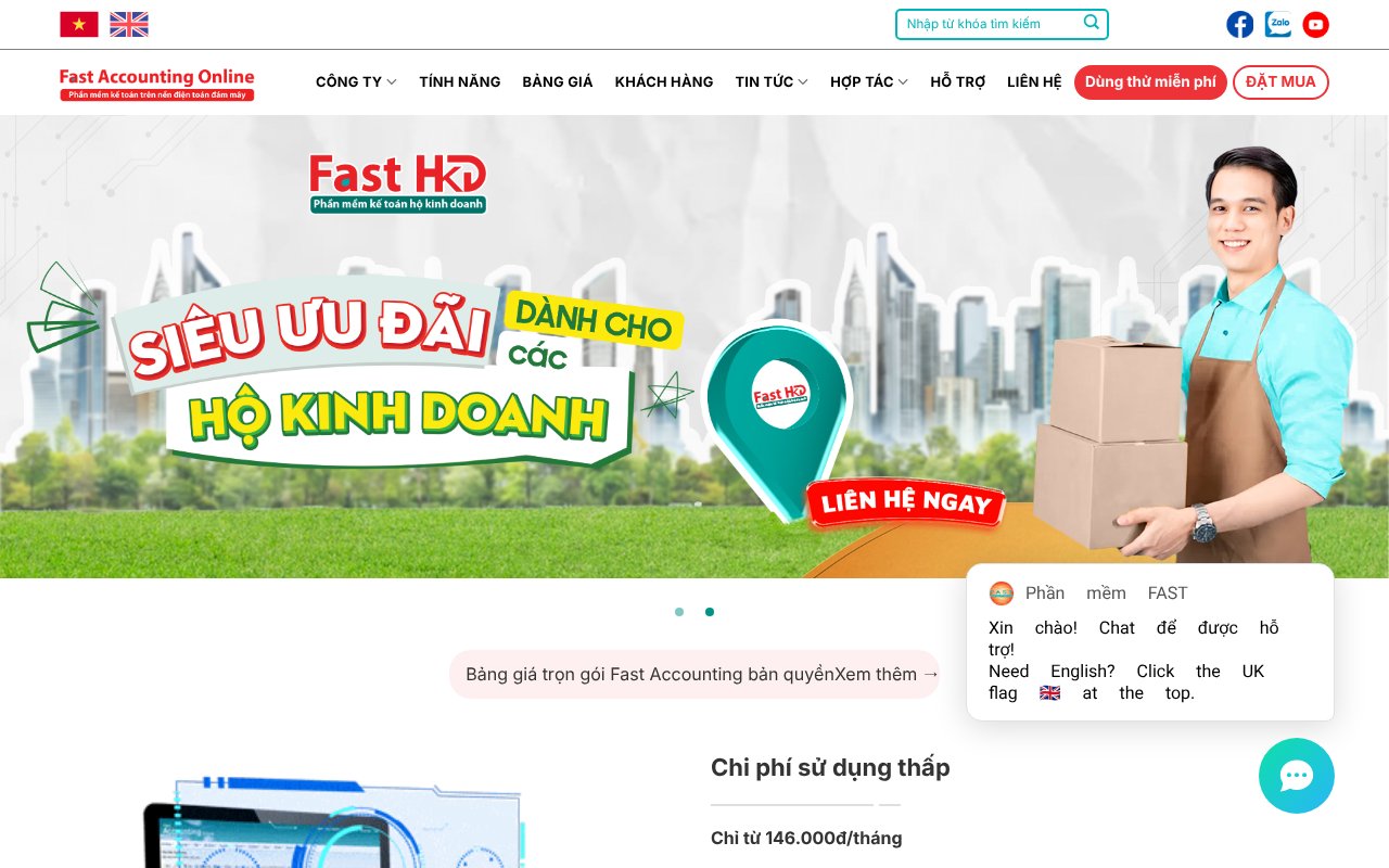 Screenshot of faonline.vn