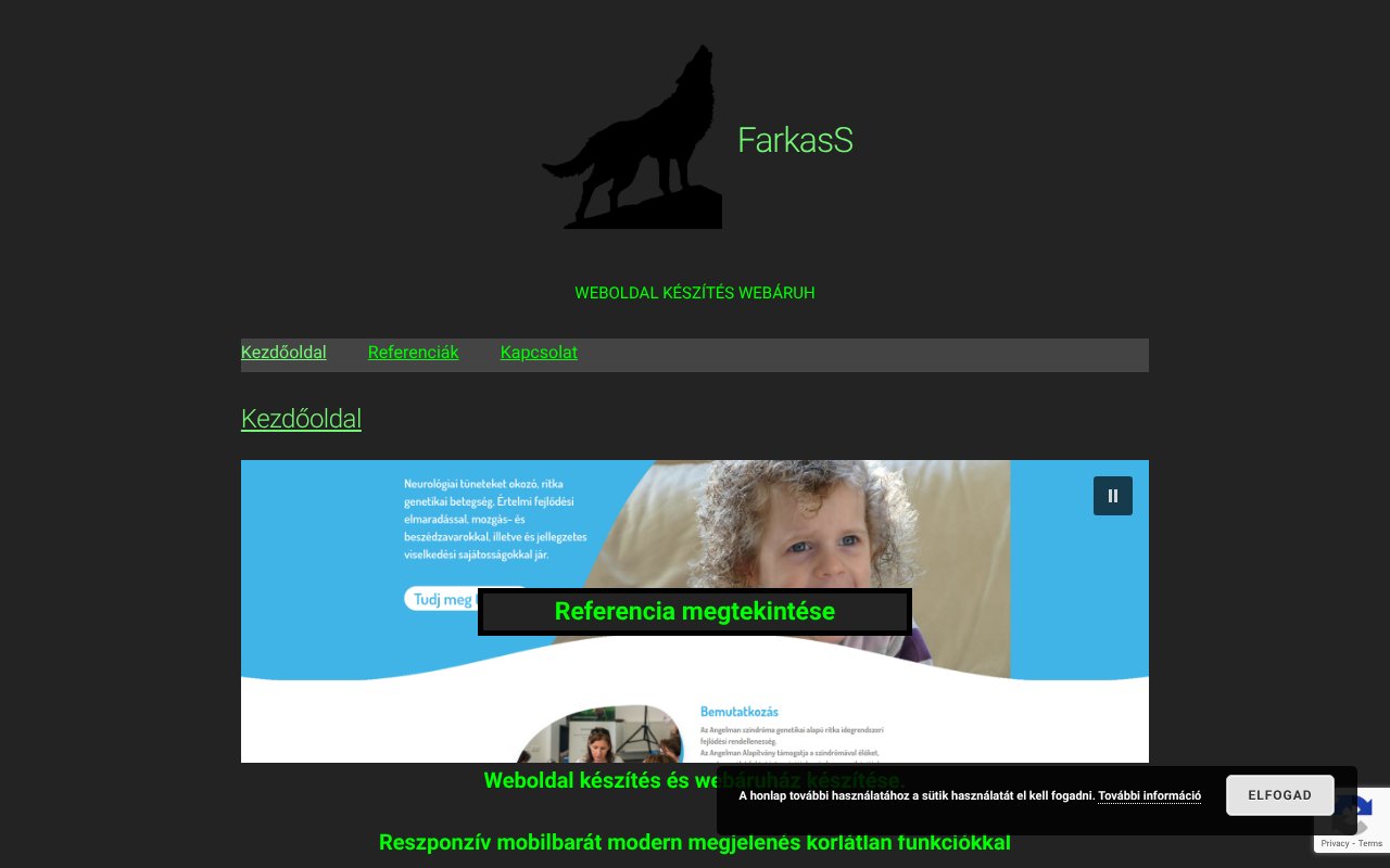 Screenshot of farkass.hu