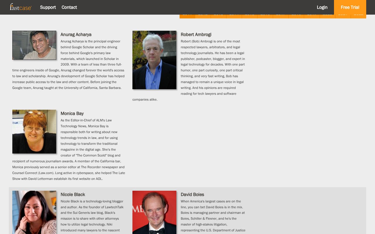 Screenshot of fastcase.com
