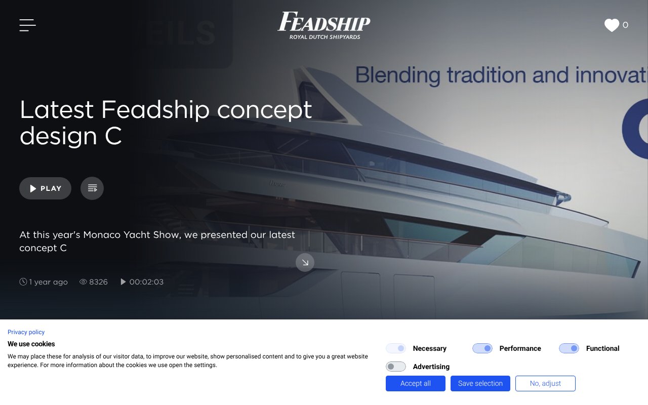 Screenshot of feadship.tv