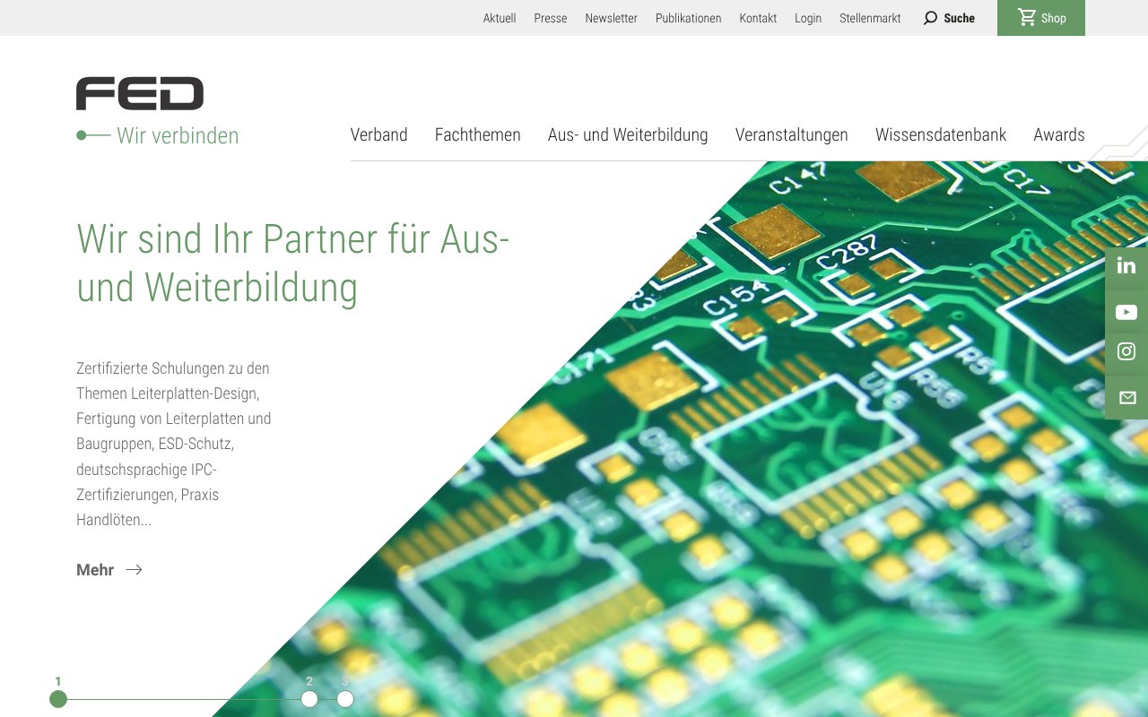 Screenshot of fed.de