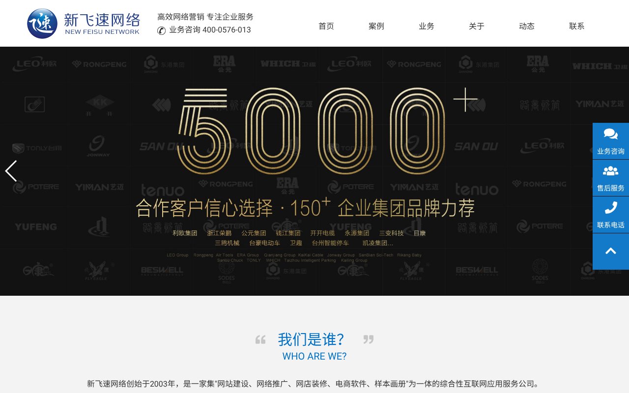 Screenshot of feisu.cn