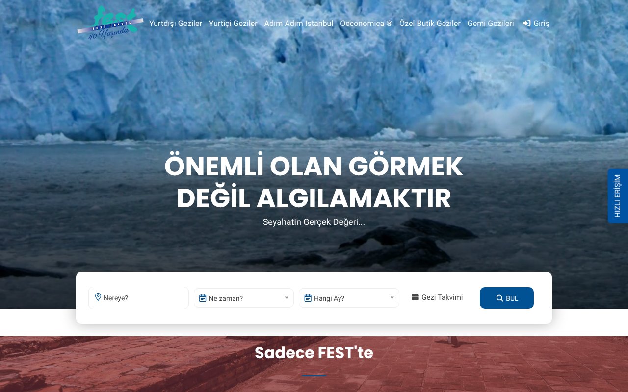 Screenshot of festtravel.com