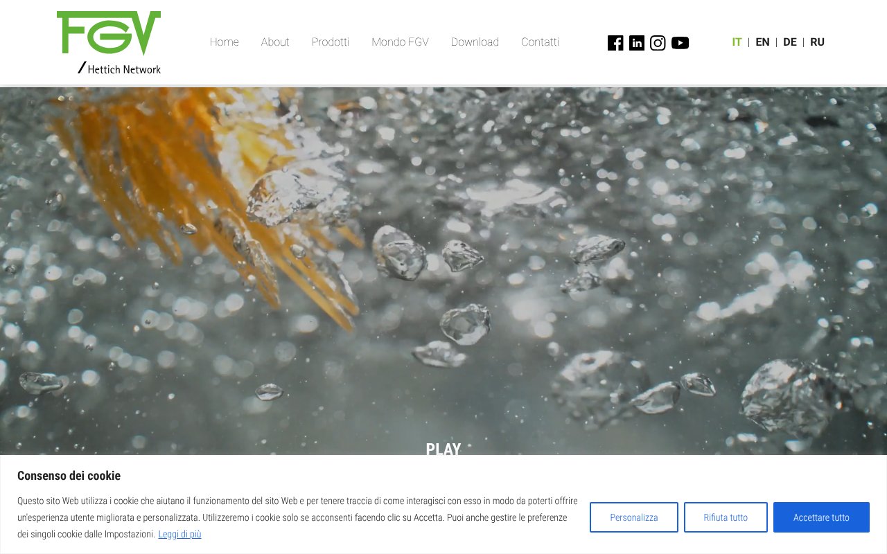 Screenshot of fgv.it