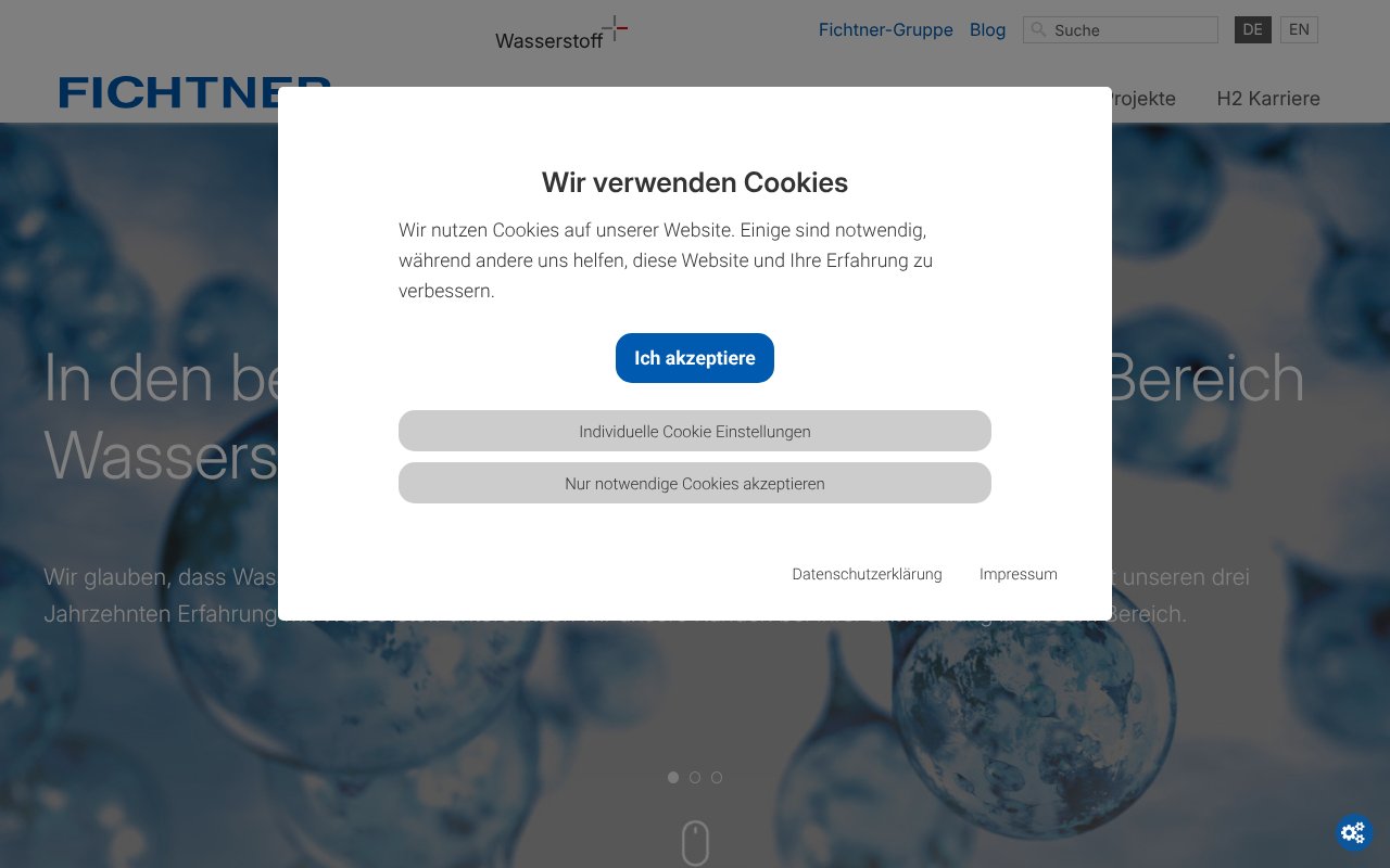 Screenshot of fichtner-wasserstoff.de