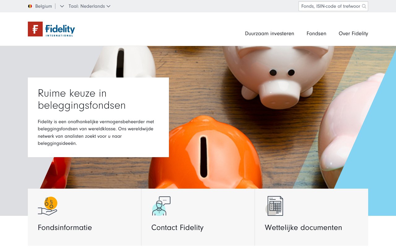 Screenshot of fidelity.be