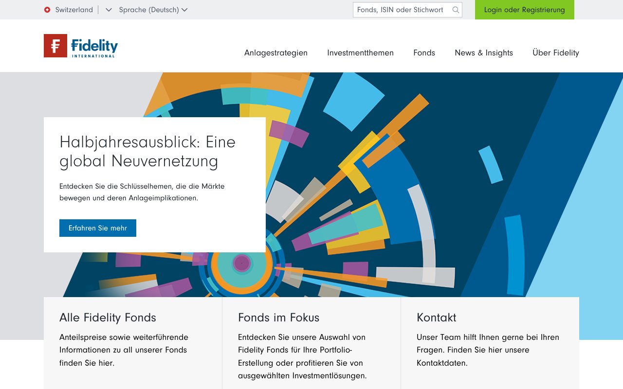 Screenshot of fidelity.ch