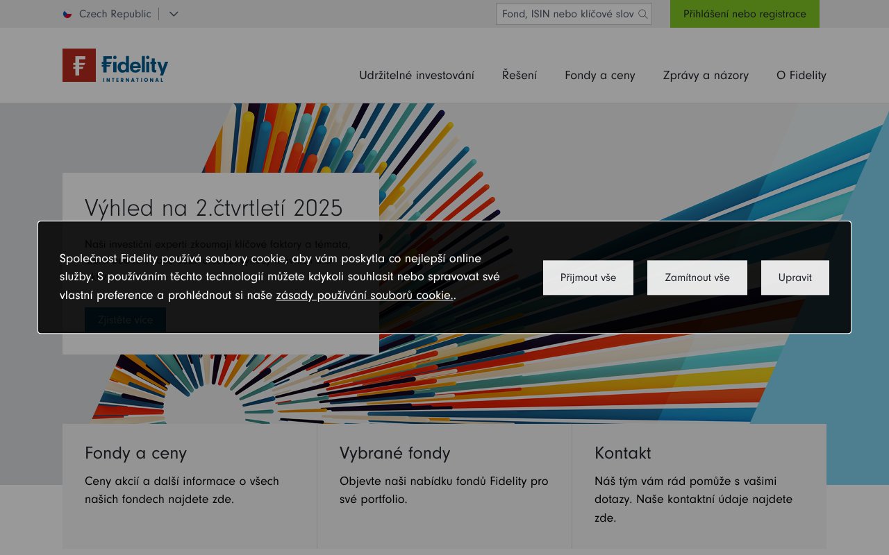 Screenshot of fidelity.cz