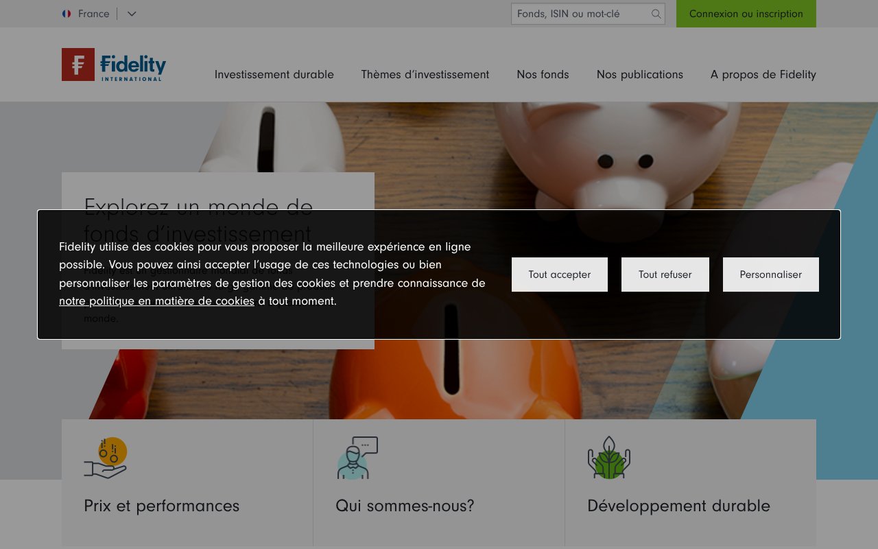 Screenshot of fidelity.fr