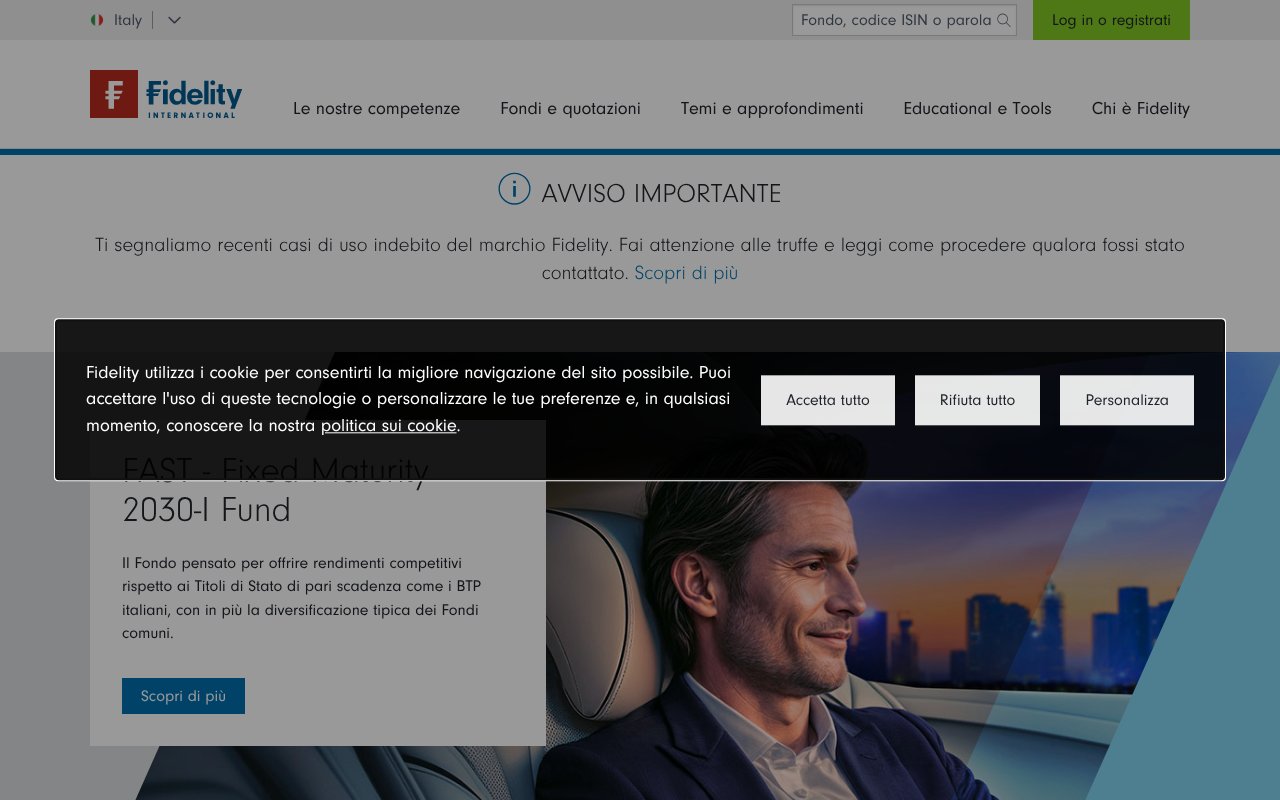 Screenshot of fidelity-italia.it