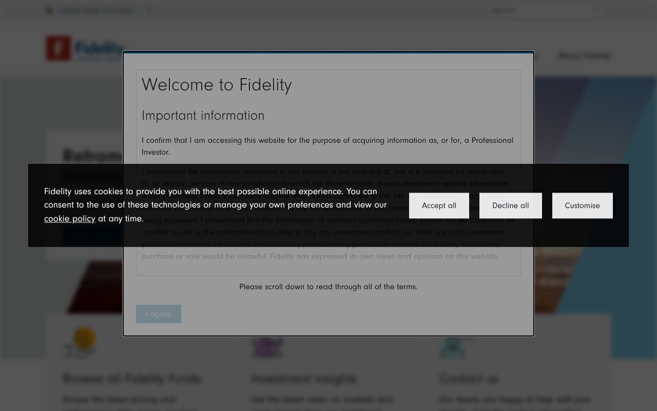 Screenshot of fidelity.me