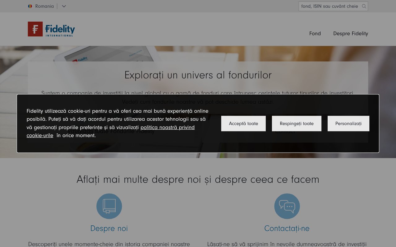 Screenshot of fidelity.ro