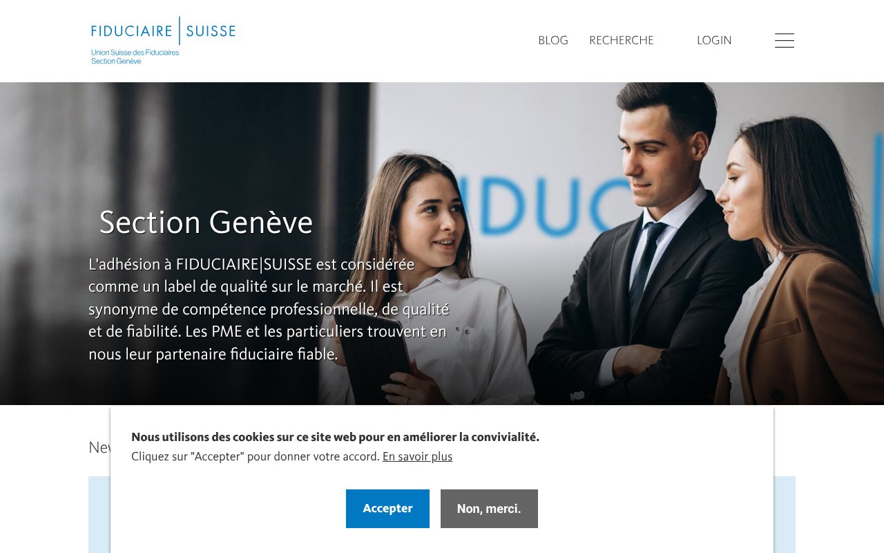 Screenshot of fiduciairesuisse-ge.ch