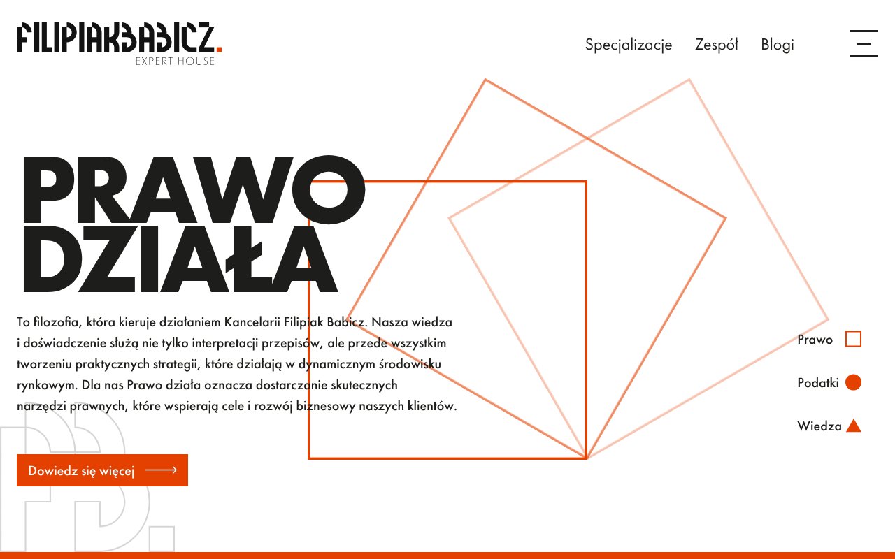 Screenshot of filipiakbabicz.com