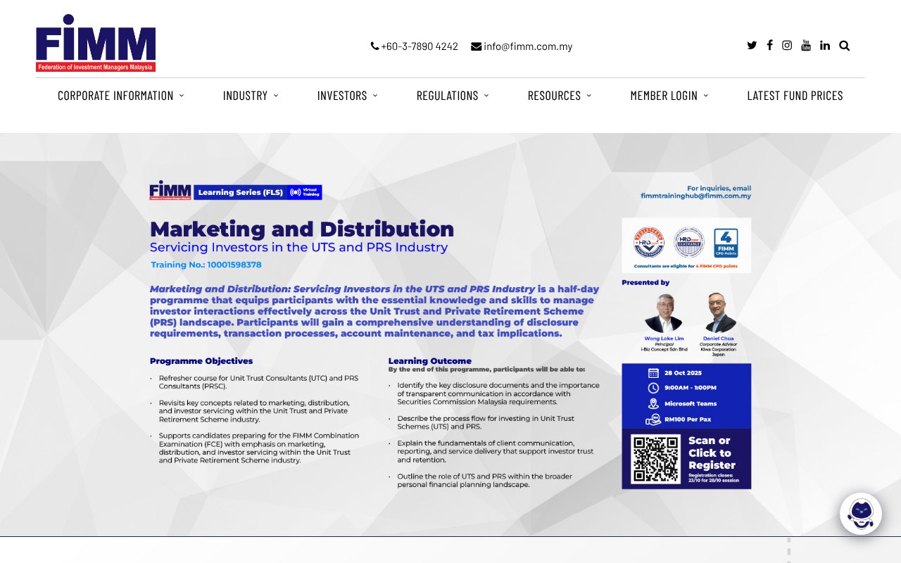 Screenshot of fimm.com.my