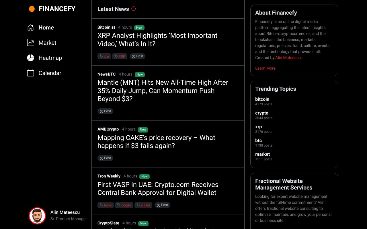 Screenshot of financefy.ca